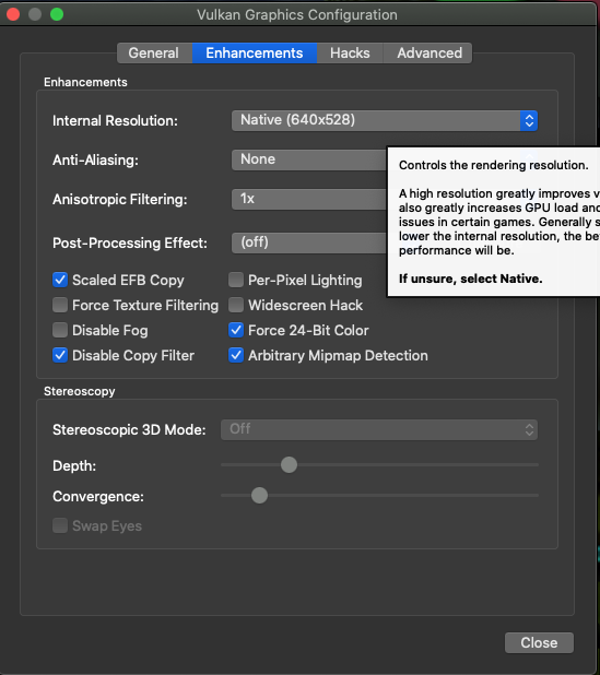 Under the Enhancements tab