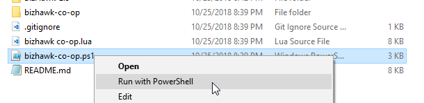 Run with PowerShell