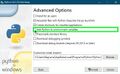 4. You want both Associate files with Python and Add Python to environment variables checked before clicking Install.