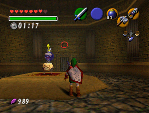 Wonderitem above the door of the beamos/dinolfos room in GTG